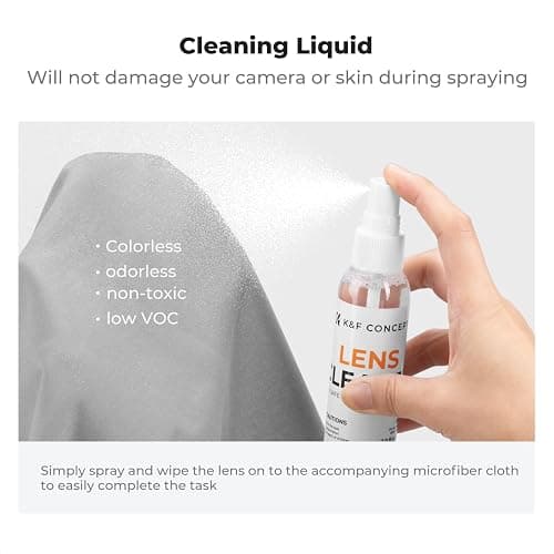 K&F CONCEPT 15-1 Professional Cleaning Kit for DSLR Cameras and Sensitive Electronics, Bundle with Lens Cleaner - Camera Accessories & Photography Accessorie for DSLR Camera Lens Filter Cell Phones thumbnail 5