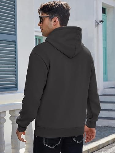 PLEPAN Hoodies for Men Casual Cotton Essentials Hoodie Pullover Long Sleeve Fleece Hooded Sweatshirts with Pockets thumbnail 2