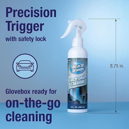 MiracleSpray for Electronics Cleaning, Safe Multisurface Cleaner for Any TV, Phone, Monitor, Keyboard, Screen, Computer, Includes Microfiber Towel - 8 Ounce Kit thumbnail 7