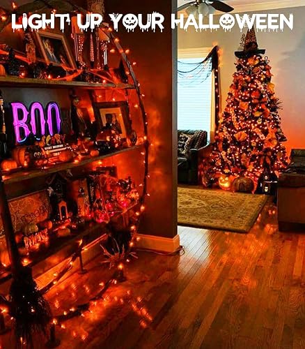 cshare Halloween Decoration Lights,Orange Fall Fairy Lights, 3M/9.8Ft 30 LED with Timer (6 Hours ON | 18 Hours Off) is Battery Operated for Autumn Halloween Door Window Party Room Christmas thumbnail 7