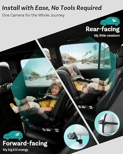 OTTOCAST Cabin Care Car Adapter with Baby Car Camera, Wireless CarPlay Display on CarScreen 2026, Plug-and-Play 1080P HD Rear Seat Baby Monitor, Split Screen Navigation, for Parents & Pet Owners thumbnail 6