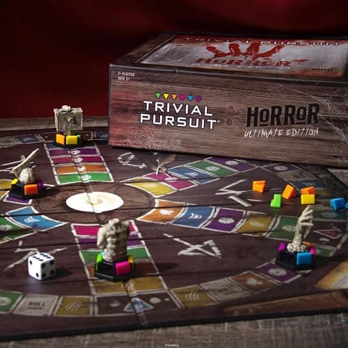 Trivial Pursuit Horror Ultimate Edition | Horror Trivia Game Featuring 1800 Questions from Classic Horror Films & Books | Collectible Trivia Board Game for Fans of Horror Movies thumbnail 7