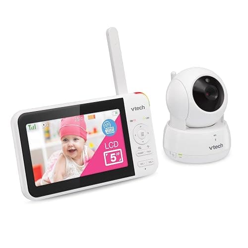 VTech VM924 Video Baby Monitor with Camera, Pan&Tilt, Baby Monitor with 5" LCD Screen,Up to 17 Hrs Battery Life,1.33x Zoom,Night Vision,300m Long Range,Soothing Sounds,2-Way Talk,Secured Transmission thumbnail 3