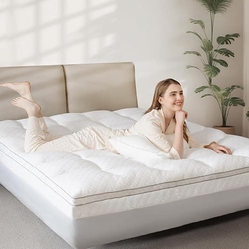 Dual Layer 3 Inch Memory Foam Mattress Topper California King Size, 2 Inch Cooling Gel Memory Foam Plus 1 Inch Pillow Top Mattress Pad Cover, with 8-21 Inch Deep Pocket thumbnail 6