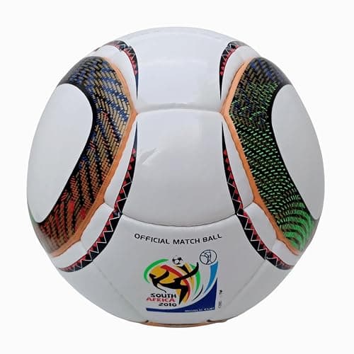 South Africa World Cup 2010 Soccer Ball Size 5, Hand Stitched World Cup Quality Soccer, Official Match Soccer - Image 1