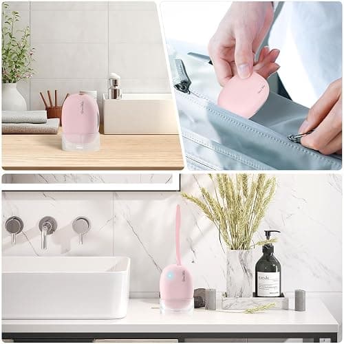 YourMate UVC Rechargerable Toothbrush Sanitizer Case Travel Toothbrush Covers Case with Holder for Houshold and Traveling or Business Trip Pink thumbnail 6