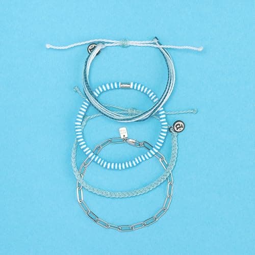 Pura Vida Bracelet Santorini Bracelet Stack, 4 Stackable Bracelets for Women thumbnail 2