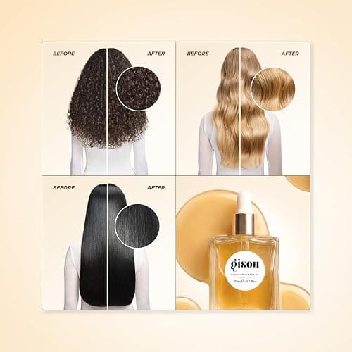 Gisou Honey Infused Hair Oil - Hydrating & Frizz Control Luxury Hair Treatment with Mirsalehi Honey, Adds Shine & Heat Protectant, Color Safe for All Hair Types, 1.7 Fl Oz thumbnail 5