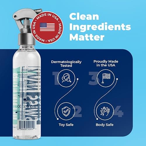Swiss Navy Premium Toy & Body Spray Cleaner - 6 oz - Body-Safe, Gentle, Dermatologically Tested Cleanser for Toys & Intimate Areas - Safe for Silicone, Rubber & Latex Toys - Lavender Scent thumbnail 6