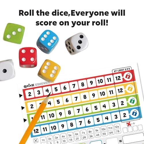 Qwixx: The frantic dice rolling game that everyone plays at once! For ages 8+ thumbnail 3