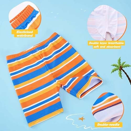 Kids Swimsuit Boys Two Pieces Shark Swimsuit Toddler Rash Guard and Trunk thumbnail 4