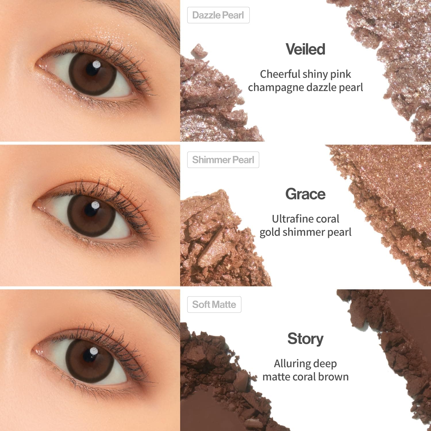 UNLEASHIA Glitterpedia - Sombra de ojos | Paleta | Maquillaje de ojos | Maquillaje de punto | Cosméticos (Ngrados3 All of Coralpink) thumbnail 8