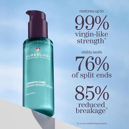 Pureology Strength Cure Dream Healer Hair Serum - Lightweight Leave-In Treatment, Split End Hair Repair, Smoothing & Strengthening Heat Protectant, Vegan thumbnail 2