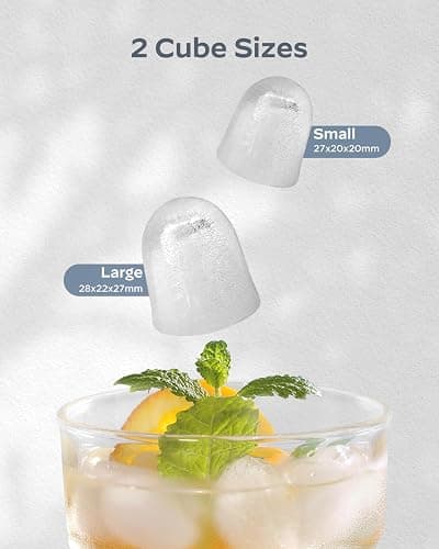 Silonn Ice Maker Countertop, Portable Ice Machine with Carry Handle, Self-Cleaning Ice Makers with Basket and Scoop, 9 Cubes in 6 Mins, 26 lbs per Day, Ideal for Home, Kitchen, Camping, RV thumbnail 6