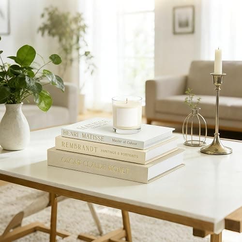 WOPIPAL Set of 3 Decorative Books for Home Decor, Linen Faux Books for Coffee Table, Bookshelf or Mantel, Aesthetic Fake Book Storage Boxes with Magnetic Snap for Photo Organization & Keepsakes Box thumbnail 2