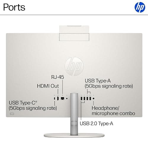 HP 27" All-in-One FHD Touchscreen Desktop Computer, AMD Ryzen 5 7520U Processor, 16 GB LPDDR5 RAM, 1 TB SSD, AMD Radeon Graphics, Wi-Fi 6, Bluetooth 5.3, Windows 11 Pro, Wireless Keyboard and Mouse thumbnail 7