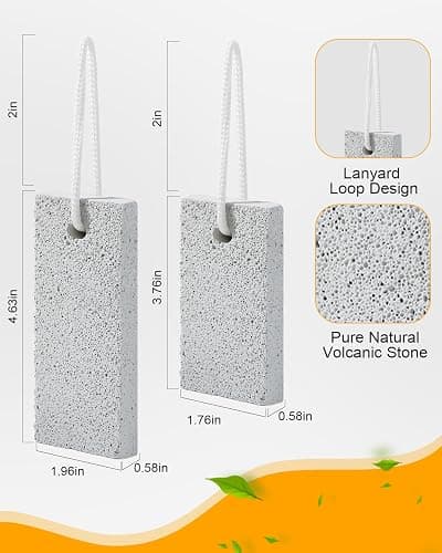 Foot Scrubber Pumice Stone for Feet: 4pcs Set Callus Remover for Women, Pedicure Tool for Smooth Cracked Heels & Dead Skin Care, Foot Grooming Home thumbnail 3