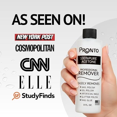Pronto Gel Nail Polish Remover Kit - 16oz Pure Acetone, Nail Soaking Bowl, Moisturizing Cuticle Oil, Manicure Kit Including Gel Nail Polish Tools, Nail File, Nail Buffer, Cuticle Pusher & Nail Scraper thumbnail 4