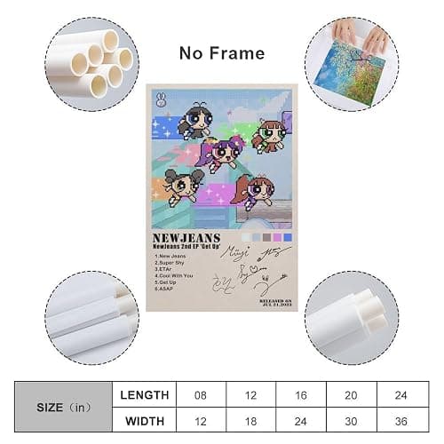 Newjeans 2nd EP Get Up Signature Music Poster Album Cover Artistic Poster 08x12inch(20x30cm) thumbnail 2