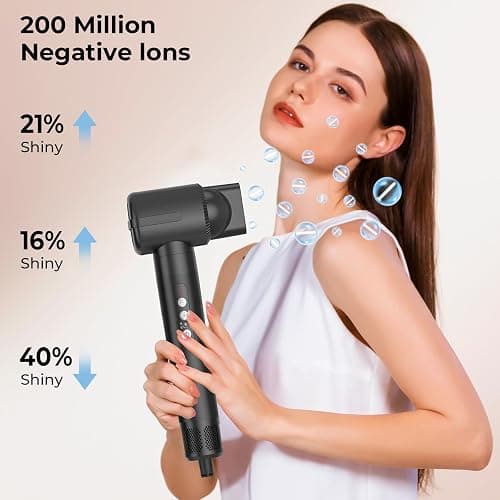 Seche Cheveux 7 en 1, 1400 W Air Styler Professionnel,Seche-Cheveux Diffuseur Boucle, 3 Températures, Fer à Boucler à Air de 30 mm,Pour Lisser, Boucler les Cheveux thumbnail 4