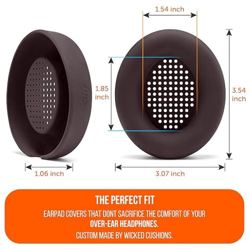 WC SweatZ Studio Pro - Patented Protective Silicone Earpad Covers for Beats Studio Pro Made by Wicked Cushions | Sweatproof & Easily Washable | Brown thumbnail 6