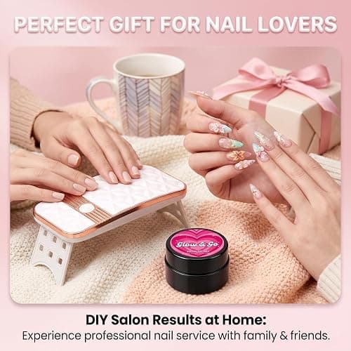 Glow and Go Nail Glue - 10g Nail Glue for Press Ons, Solid Nail Glue Gel for Nails, LED Lamp for Acrylic Nails Tips (1pc) thumbnail 8