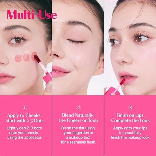 ETUDE Dear Darling Water Tint – Strawberry Ade | Korean Lip Stain & Lip Tint for Hydrated Pink Lips, Smudge-Proof Long-Lasting Lip & Cheek Makeup | K-Beauty Gift thumbnail 5