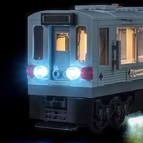 Hilighting Upgraded Led Light Kit Compatible with Lego Doc Ock Subway Train Scene Building Set, Lights Decoration Compatible with Lego 76321 (Model Not Included) thumbnail 5
