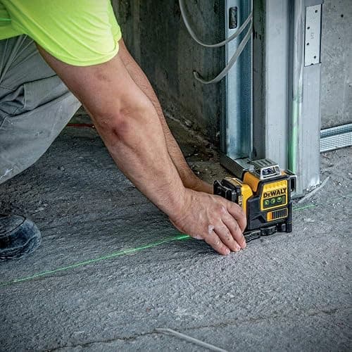 DEWALT Laser Level 360 Self Leveling, 3 Way Green Laser Leveler Tool 12V MAX with 2.0Ah Battery, Charger and Durable Carrying Case, 100 Ft, Tripod Compatible (DW089LG) thumbnail 4