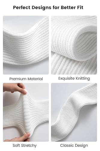 Clothirily Leg Warmers, Fashion Leg Warmers for Women, Ribbed Knit Leg Warmer 80s, Long Leg Warmer Socks for Sports Party thumbnail 4