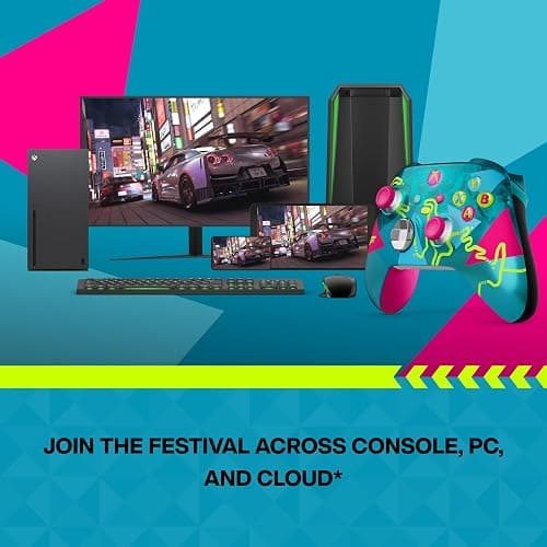 Xbox Wireless Gaming Controller | Forza Horizon 6 Limited Edition | Consoles, PCs, TVs, mobile, and more | Dynamic Lighting Effects | Wireless, Bluetooth, USB-C Connectivity thumbnail 7