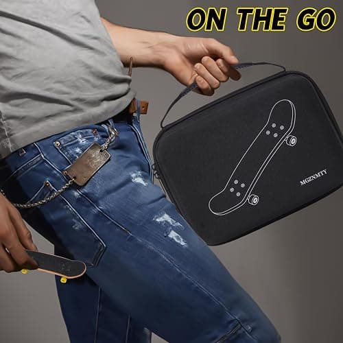 MGZNMTY Portable Storage Case for Teck Deck Ultra DLX Finger Skateboards, Fingerboard Carrying Case Compatible with 16 PCS Tech Deck Fingerboard (Large, Black) thumbnail 2