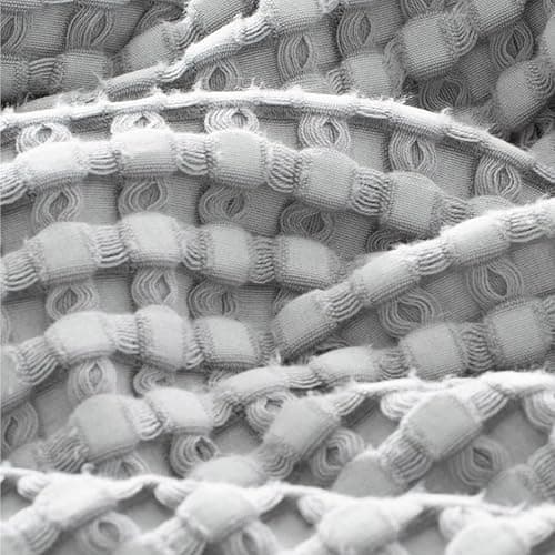 Bedsure Cooling Cotton Waffle Full Size Blanket - Lightweight Breathable Blanket of Rayon Derived from Bamboo for Hot Sleepers, Luxury Throws for Bed, Couch and Sofa, Grey, 80x90 Inches - Grey - Full (80" x 90") thumbnail 7