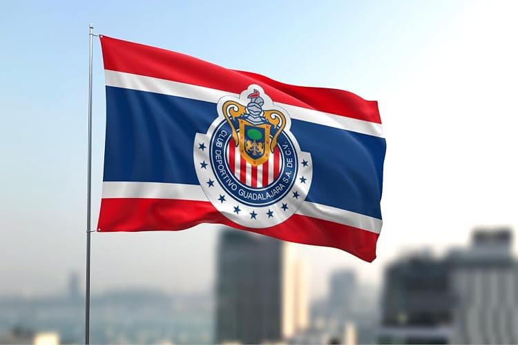YukaBa 3Ply Double Sided Chivas Fans Flag Banner - Guadalajara 3x5 ft Mexico Soccer/Futbol Flag thumbnail 5