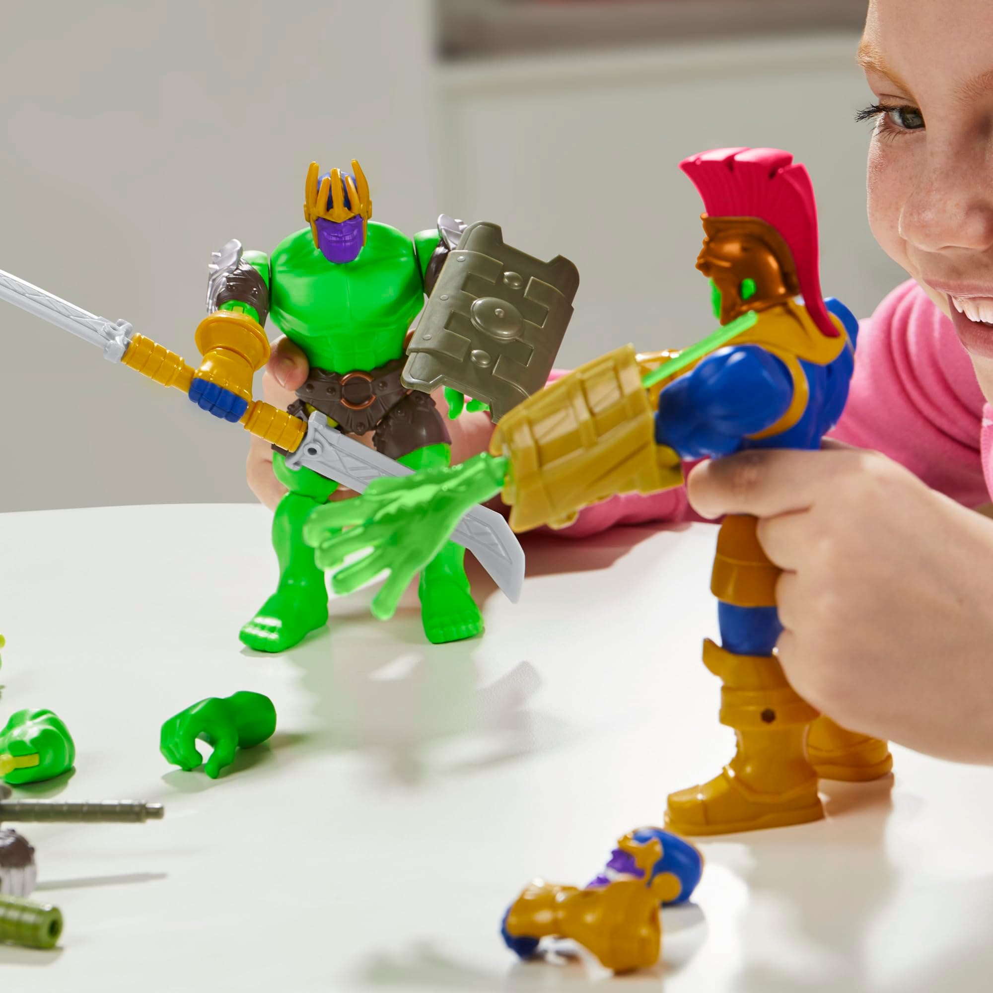 AVENGERS MixMashers Marvel Hulk Customisable Deluxe Mix and Match Action Figure & Accessories thumbnail 9