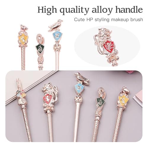 【2 Color Options】Harry Makeup Brushes Set for Women, Potter Makeup Gift Set, Magic Eye Shadow Eyeliner Blending Lip Brush - Brushes Holder Pot Not Included thumbnail 5