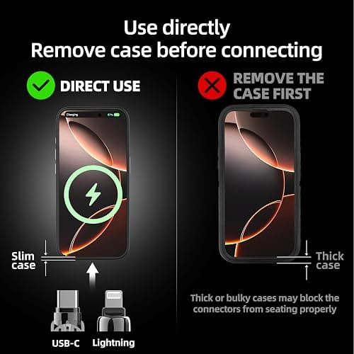 MFish 4-in-1 Universal Multi USB Charging Cable – 240W Max Fast Charger Cord with Multiple Connectors for iPhone 16/15/14/13, iPad, Samsung, MacBook, Tablets & More (Pink, 6.6Ft) - 6.6Ft - Pink thumbnail 7