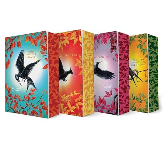 The Hunger Games (Deluxe Edition) Series 4-Book Collection Set - The Hunger Games, Catching Fire, Mockingjay, The Ballad of Songbirds & Snakes thumbnail 3