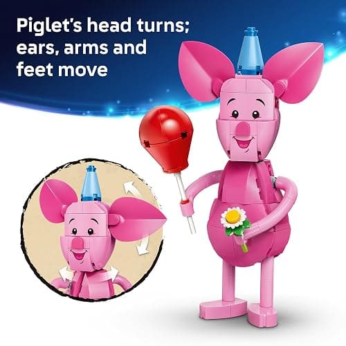 LEGO Disney Piglet's Birthday Fun Building Toy - Winnie The Pooh Toy for Girls & Boys, Ages 9+ - Gift for Birthdays - Kids Room Decor - 43305 thumbnail 5