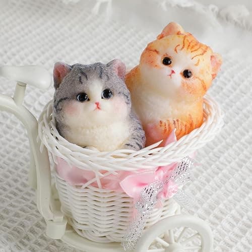 Cute Cat Taba Squishy Kit - Silicone Fat Kitty Fidget Toys for Kids (Orange) thumbnail 5