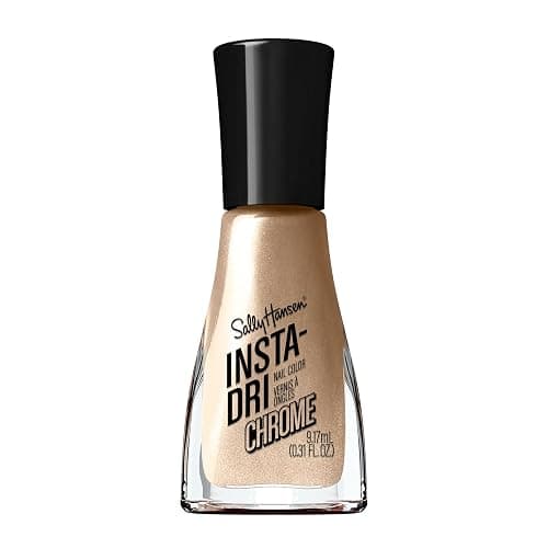 Sally Hansen Insta-Dri Nail Polish Chrome Top Coat | Quick Dry, Long Lasting, Streak-Free Shine, Opaque | Lustrous Gold | Metallic Gold Nail Polish - Image 1