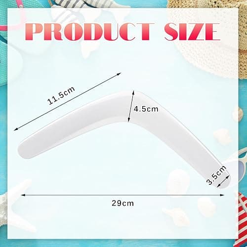 24 Pcs Plastic Boomerangs Craft for Teens Color Your Own DIY V Shaped Returning Boomerangs with Markers Fun Outdoor Throw Catch Flying Toy for Boys Girls Classroom Game Vbs Craft School Activities thumbnail 3