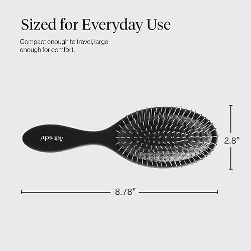 Kitsch Wet Dry Brush Detangler, Hair Brush for Women - Flexi Black | Hairbrush for Women, Men & Kids | Detangling Brush for Curly Hair, Bounce Curl Defining Brush for Wet or Dry Strands thumbnail 3