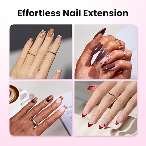 Beetles Tipex Lite Apex Nail Tips,Almond Short, 96pcs 16 Sizes, Pre-Building Pre-Etched Acrylic Nail Tips for Flat Nails & Natural Nail Beds thumbnail 6