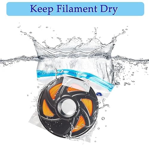 YOOPAI Filament Storage Bag Vacuum Kit-20Pack Cleaning Drying Sealed Bags for 3D Printer Filament with Desiccants/Humidity Indicator Cards/Hand Pump (Plastic 13.2 x 12.7inch) thumbnail 2