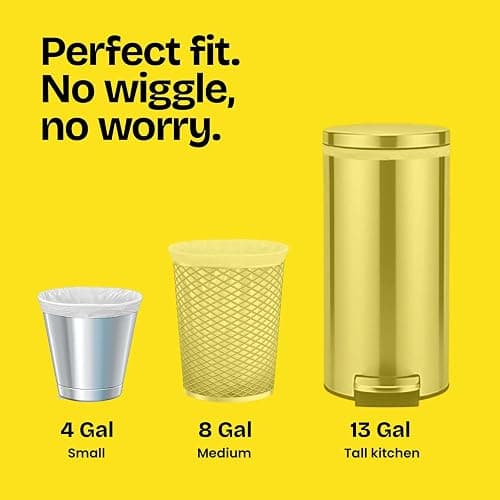 Glad Small Drawstring Trash Bags with Clorox, 4 Gal, Lemon Fresh Bleach, 34 Ct (Package May Vary) thumbnail 4