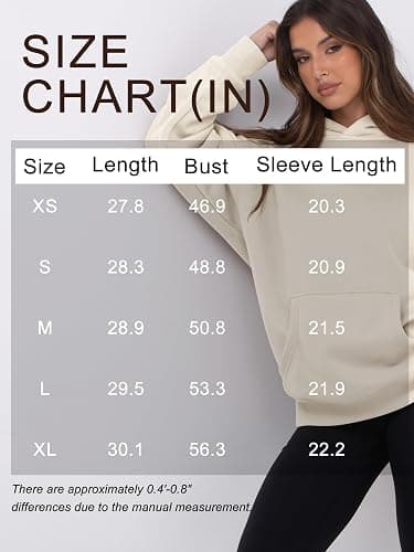 Womens Oversized Hoodies Fleece Loose Hooded Sweatshirt Fall Winter Outfits 2025 Trendy Clothes thumbnail 6