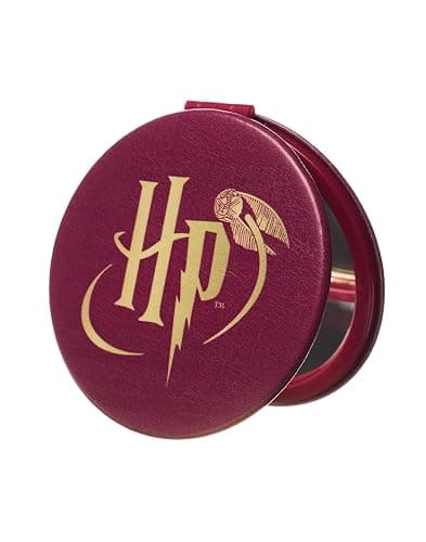 Harry Potter Womens Makeup Bag & Mirror | Ladies Burgendy Fur Cosmetic Pouch Logo | Travel Beauty Case thumbnail 6