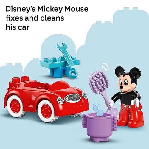 LEGO DUPLO Disney Mickey Mouse Clubhouse & Car Building Kit - Color Sorting Sensory Toy with Spinning Wheel - Toy for Toddlers, Girls, and Boys, Ages 2+ - Birthday Gift for Preschoolers - 10454 thumbnail 4