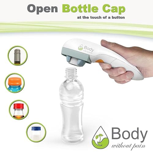 Electric Bottle Opener for Seniors - Automatic Solution for Easy Opening of Water Bottles. Ideal for Weak Hands or Those with Arthritis. Perfect for Soda, Milk, Juice. Battery Powered. thumbnail 3